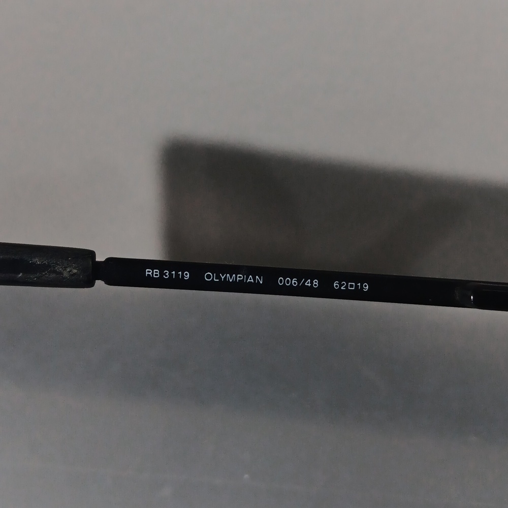 Ray-Ban Black Olympian Sunglasses Polarized, flex - Picture 7 of 9